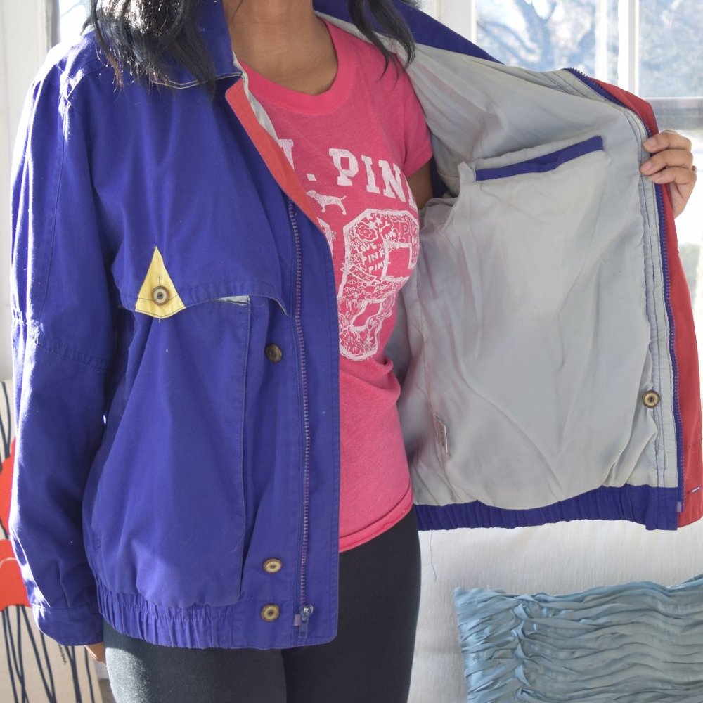 80's Blue/Red/Yellow Jacket - Picture 3 of 5